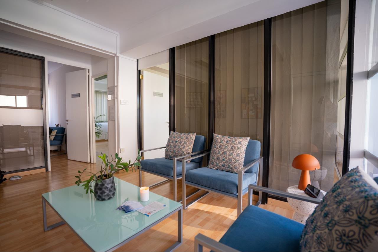 Waiting area at our partner clinic in Cyprus